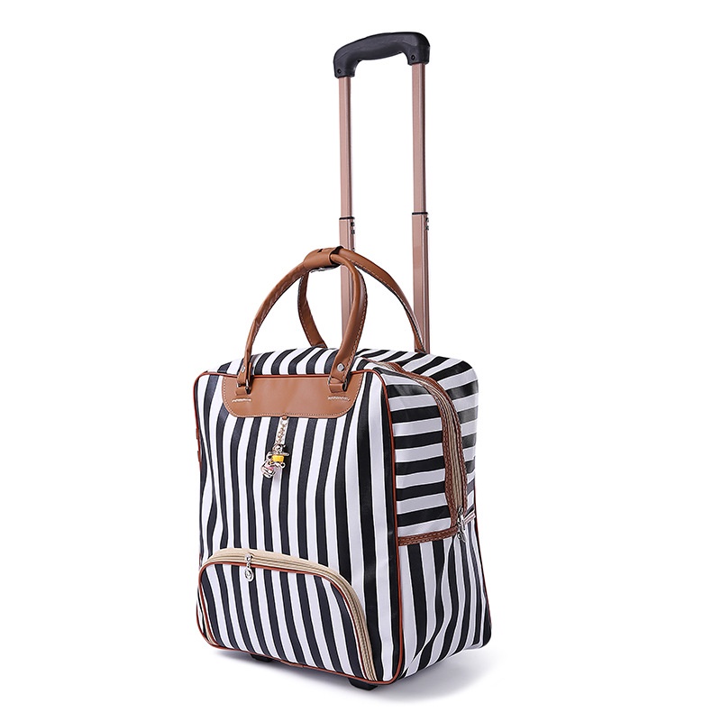 Fashion Women travel Business Boarding bag ON wheels trolley bags large capacity Travel Rolling Luggage Retro girl Suitc
