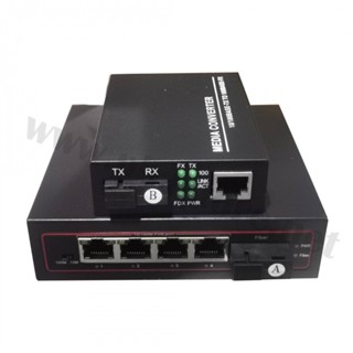 Media POE Switch 4ch 10/100M A/B (built-in power supply)