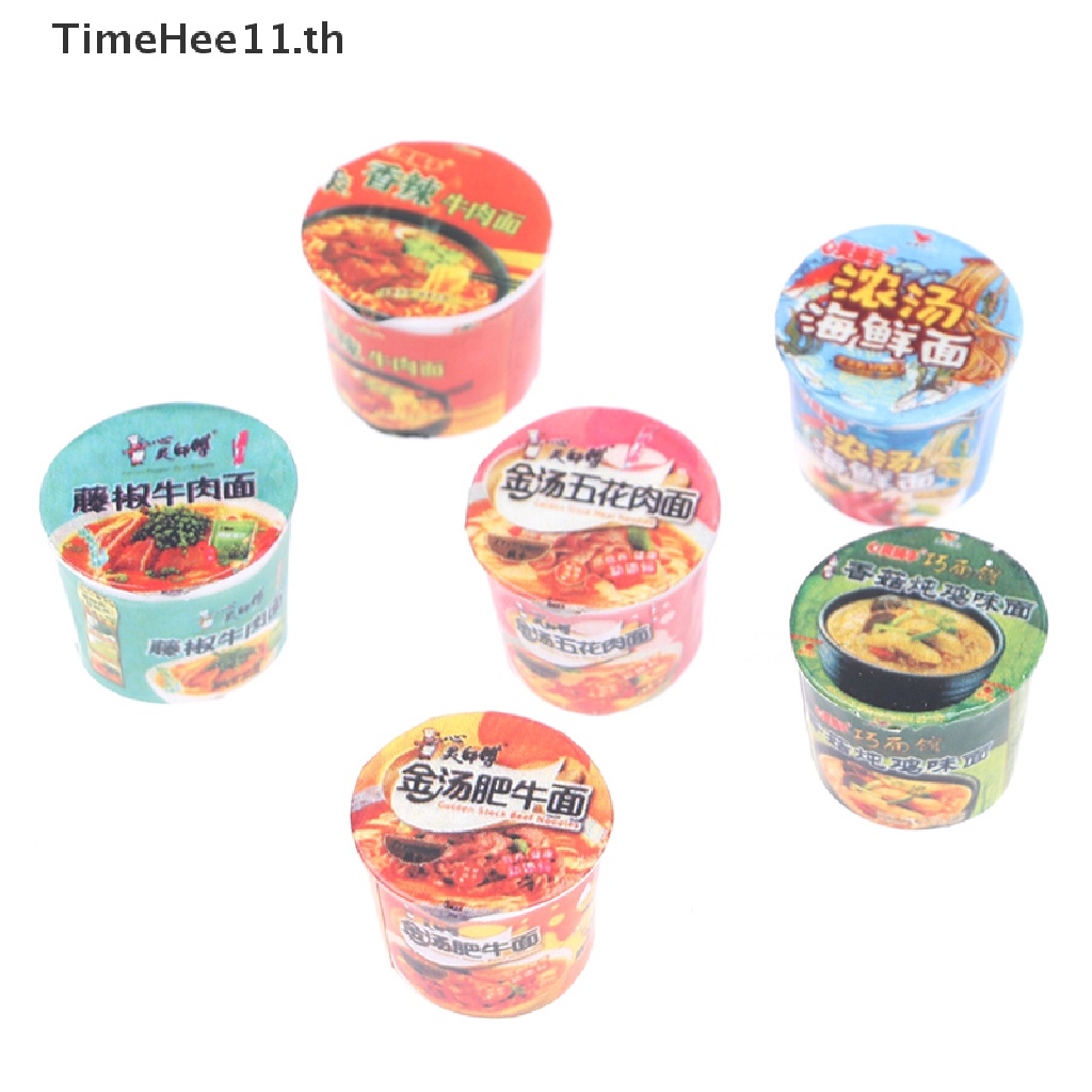 TimeHee 5 ชิ้น 1/12 ตุ๊กตาจิ๋วก๋วยเตี๋ยวตุ๊กตาครัวแกล้งอาหาร TH