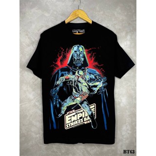 Starwarsเสื้อยืดสีดำสกรีนลายBT63