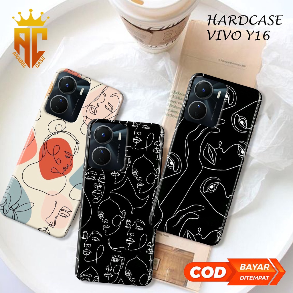 HP [VY4] Hardcase 3D Full Printing สําหรับ VIVO Y16 AESTHETIC MUKA - เคสความงาม - เคสหรูหรา - เคสปัจ