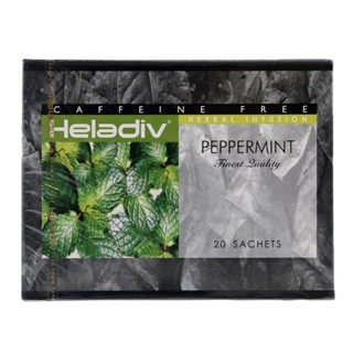 Heladiv caffeine free peppermint 20 teabags  ชาเปปเปอร์มิ้นท์ปราศจากคาเฟอีน 20ซองต่อกล่อง