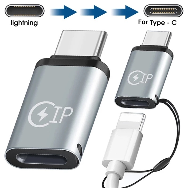 อะแดปเตอร์แปลงสายเคเบิ้ล USB C เป็น Lighting อเนกประสงค์ ตัวผู้ เป็นตัวเมีย