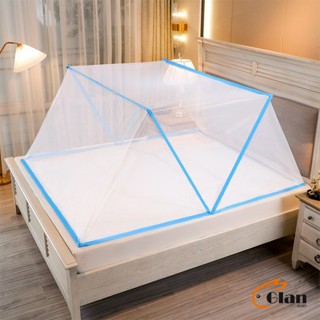 Glanxuan มุ้งพับ  ครอบเตียง เบา ระบายอากาศ พับเก็บได้ไม่ใช้พื้นที่ Folding mosquito net