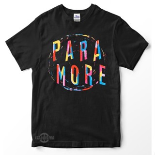 เสื้อยืด พรีเมี่ยม พิมพ์ลาย Paramore แบบเกลียว