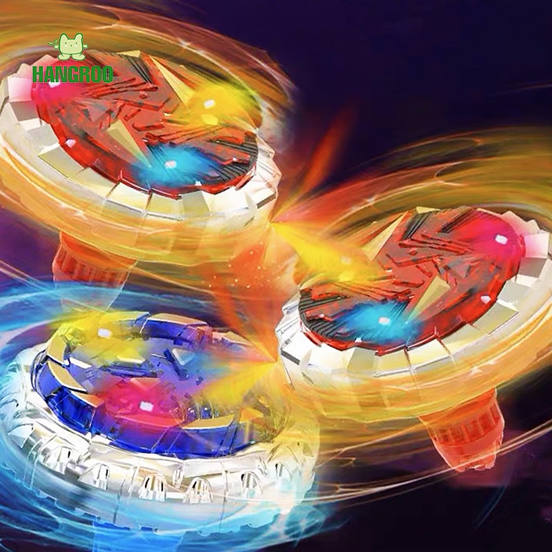 HANGROO 727 ลูกข่าง ของเล่นเด็ก เบย์เบลดแบบปืน เบย์เบลดพลาสติก มีอุปกรณ์ครบ (คละสี)