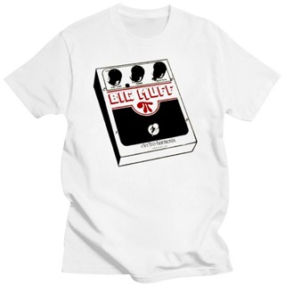 Shoegaze เสื้อยืดลําลองสําหรับผู้ชาย แขนสั้น คอกลม พิมพ์ลาย Guitar Pedal Effect Big Muff - SCREEN PRINTED