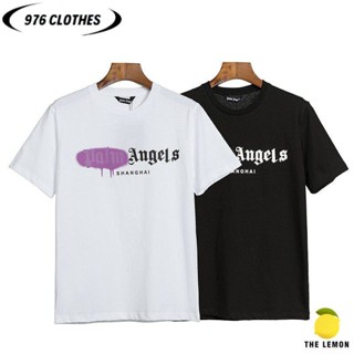 เสื้อยืด 976 [พร้อมส่ง]  Palm angels หลวม เนื้อผ้าระบายอากาศได้ดีและใส่สบาย SML2XL3XL