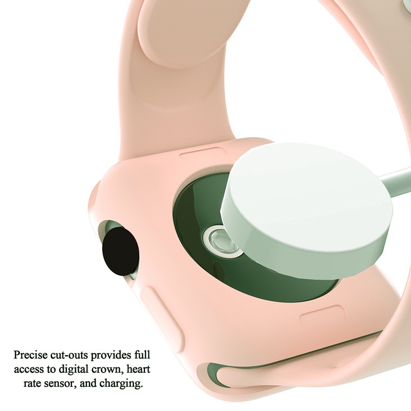 เคสซิลิโคน Smart watch เหมาะสำหรับ 1/2/3/4/5/6/7/8/9/10/11/se เคสสี Candy 38/40/41/42/44/4546/49mm มีหลายสีให้เลือก - รูปที่ 4