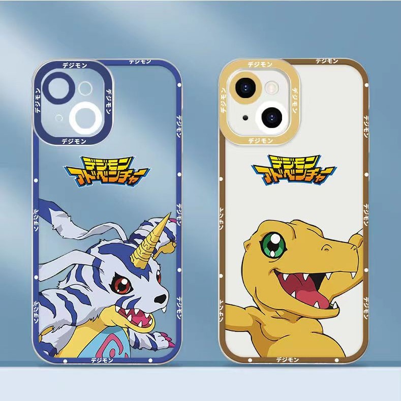 【Digimon Adventure】เคสโทรศัพท์มือถือ TPU ใส แบบนิ่ม ลายการ์ตูน Agumon &amp; Gabumon สําหรับ IPhone 14 13 12 11 Pro Max 14 Plus 13 12 Mini 6 6s 7 8 Plus XR X XS Max