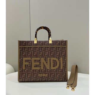 พรี​ ราคา11900 FENDI 8569L Tote กระเป๋าสะพาย กระเป๋าสะพายไหล่ กระเป๋าสะพายข้าง 36.5*14*31cm