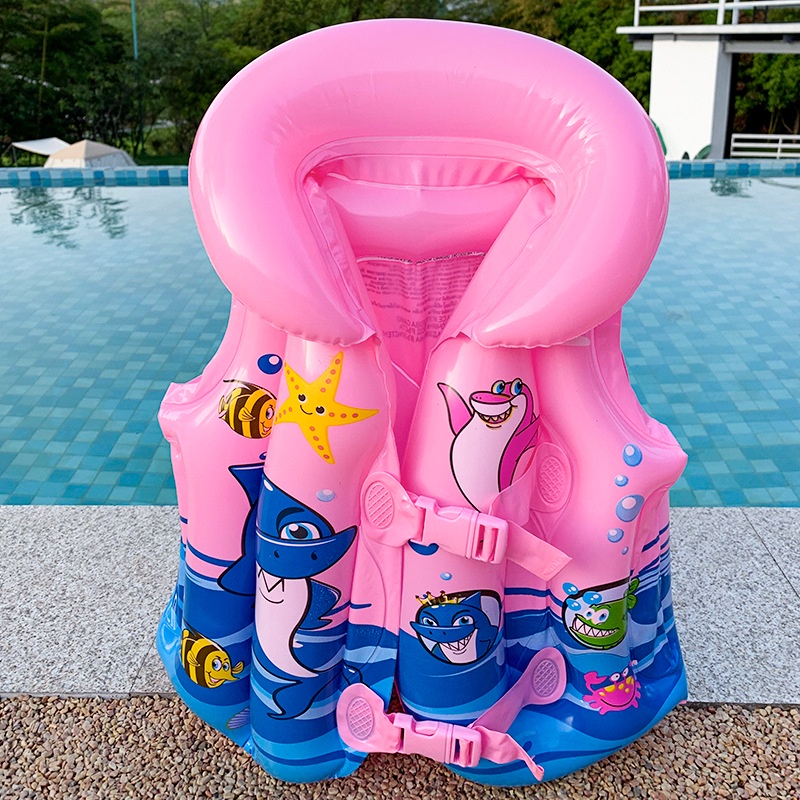 ℗Childs Inflatable Life Vest Baby Swimming Jacket Buoyancy PVC Floats Kid Learn to Swim Boating Safety Lifeguard Vest #8