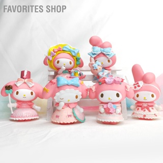 BFavorites Shop โมเดลตุ๊กตาการ์ตูนน่ารัก งานฝีมือ สําหรับตกแต่งบ้าน รถยนต์ 6 ชิ้น