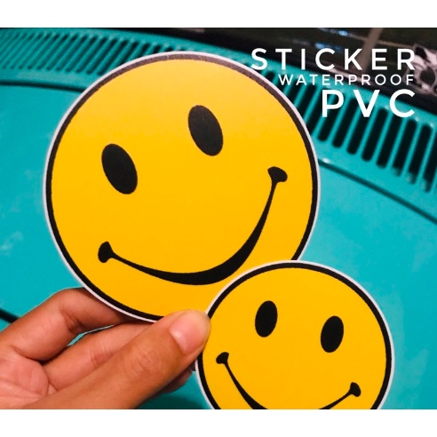 (fast delivery) Smiley Sticker PVC สติ๊กเกอร์เคลือบกันน้ำ สไมลีย์