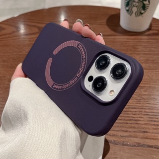 【silicone soft case/Dark Purple】เคส compatible for iPhone 15 Pro Max case