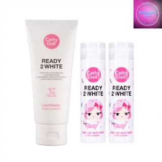 Cathy Doll Ready 2 White Lightening Foam Cleanser เคที่ดอลล์ เรดี้ ทู ไวท์ ไลท์เทนนิ่ง โฟม คลีนเซอร์ (100ml.)