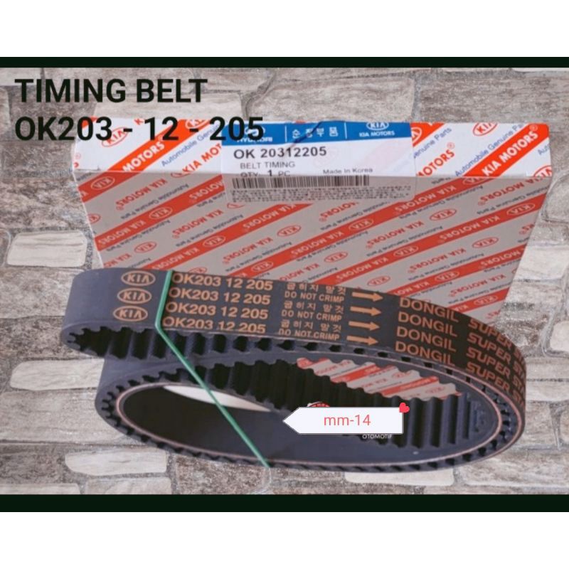 TIMING BELT TIMOR DOHC TIMING BELT ORIGINAL TIMING BELT KIA DOHC