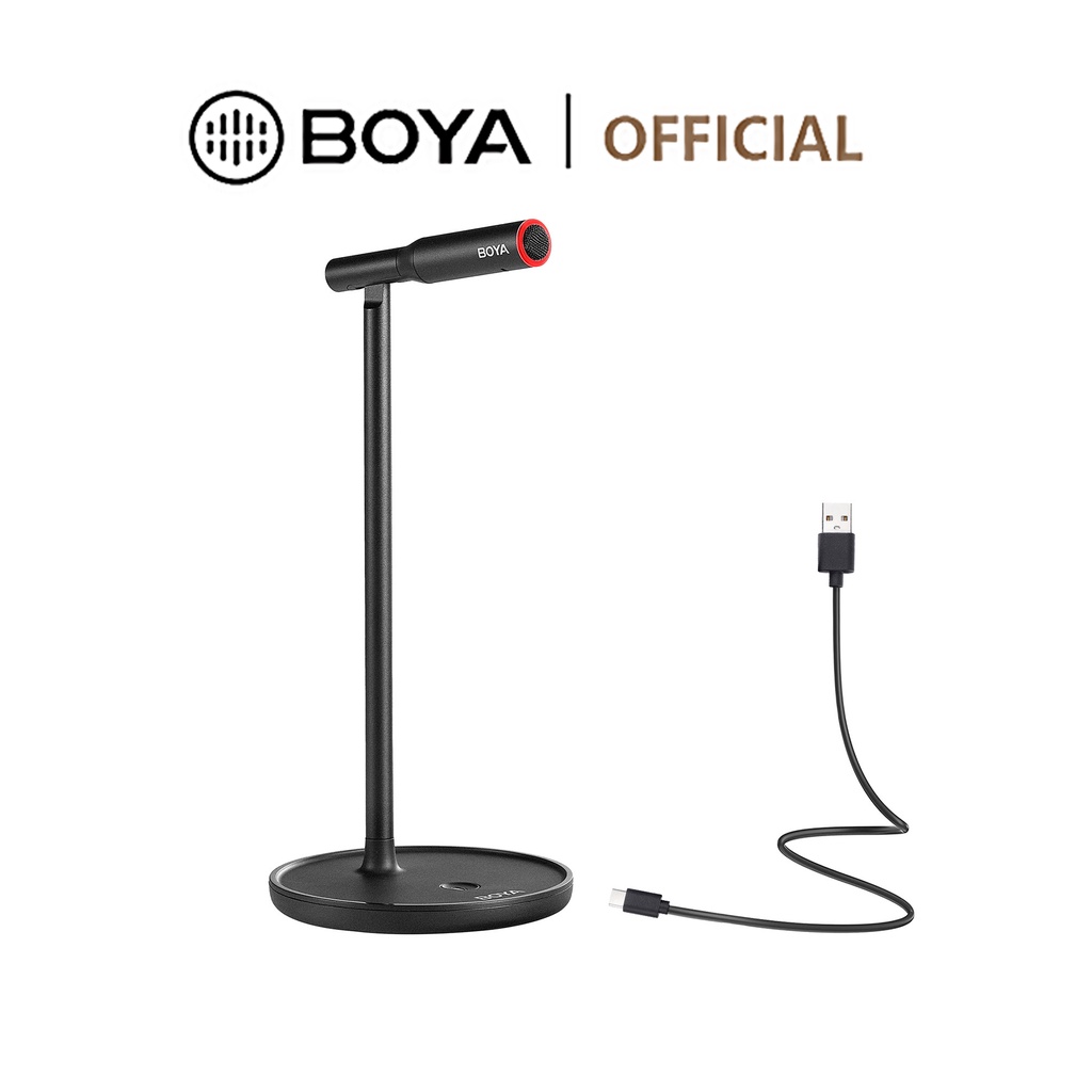Boya BY-CM1 ไมโครโฟน USB พร้อมปุ่มปิดเสียง ตัดเสียงรบกวน สําหรับประชุมออนไลน์ แล็ปท็อป พีซี ห้องทํางาน สมาร์ทโฟน