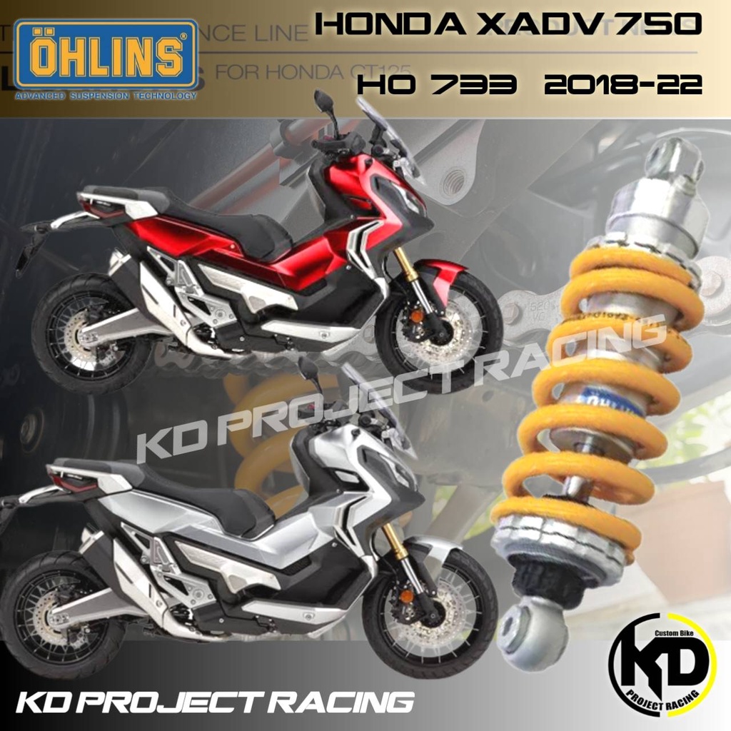 [กรอกโค้ด 1000OFF ลด 1000.-]โช๊คหลัง Ohlins HO733 Honda XADV (306MM) 2017 - 2025