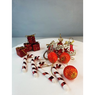 Christmas tree decoration set decorative accessories เซทประดับตกแต่งต้นคริสต์มาส อุปกรณ์ตกแต่ง ประดับหน้าบ้าน