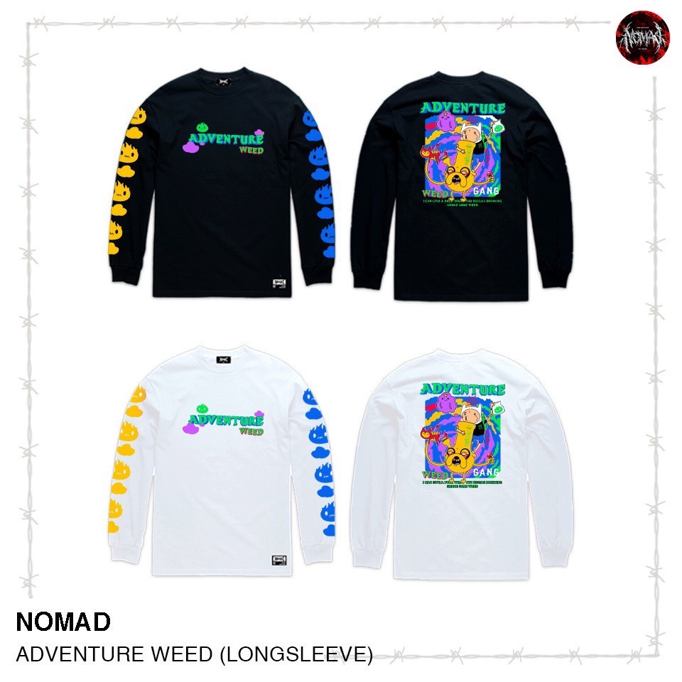 เสื้อแขนยาวลายสตรีท ADVENTURE WXXD / NOMAD