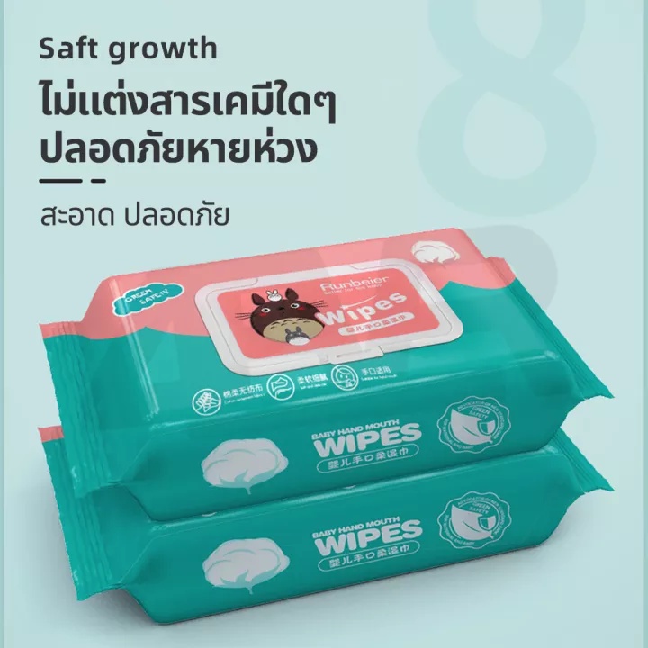 กระดาษเปียก ทิชชูเปียก ทิชชู่เปียกสําหรับเด็ก กระดาษทิชชู่เปียก ผ้าเปียก Baby Wipes ทิชชู่ Wet Wipe