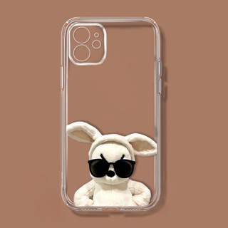 Sunglasses rabbit เคสไอโฟน X Xr Xs Max iPhone 11 pro max เคส iPhone 14 plus case 12 13 14 pro max 7 8 plus