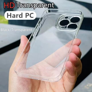Ultra Thin HD กรณี Hard PC สําหรับ iPhone 17 Pro Max 16 15 Pro Max 14 Pro Max 7 8 Plus XS MAX XR X 11 12 13 Pro Max 17 Air กล้องป้องกันคลุมทั้งหมด Hard Case