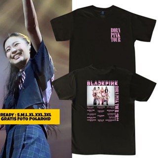 เสื้อยืด พิมพ์ลาย BORN PINK tour Back Version สไตล์เกาหลี