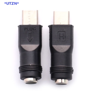 Utzn&gt; อะแดปเตอร์แปลงไฟ DC แจ็คตัวเมีย 5.5x2.1 มม. เป็น USB Type C ตัวผู้