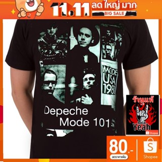 เสื้อวง Depeche Mode เสื้อผ้าแฟชั่น ดีเพชเชโมด ร็อคในตำนาน ลายอมตะ เสื้อวินเทจ RCM1745