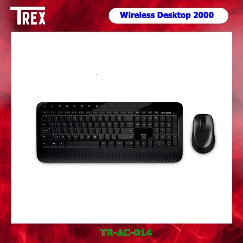 WIRELESS KEYBOARD & MOUSE (คีย์บอร์ดและเมาส์ไร้สาย) MICROSOFT WIRELESS DESKTOP 2000 (MCS-M7J-00027)