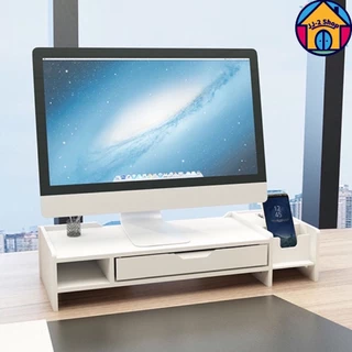 🔥BIGSALE🔥ชั้นวางจอคอมพิวเตอร์พร้อมที่เก็บของ