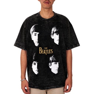 oversize T-shirt เสื้อยืด The BEATLES OVERSIZE ของแท้ S-5XL