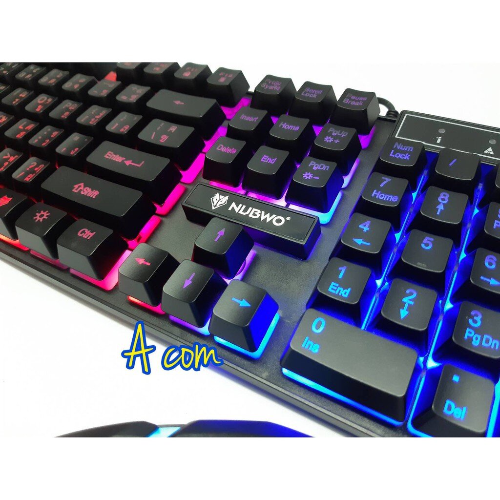 🛵มีส่งด่วน💨 NUBWO SAVITAR NKM-623 COMBO SET KEYBOARD+MOUSE PINK WHITE BLACK ประกัน 1 ปี