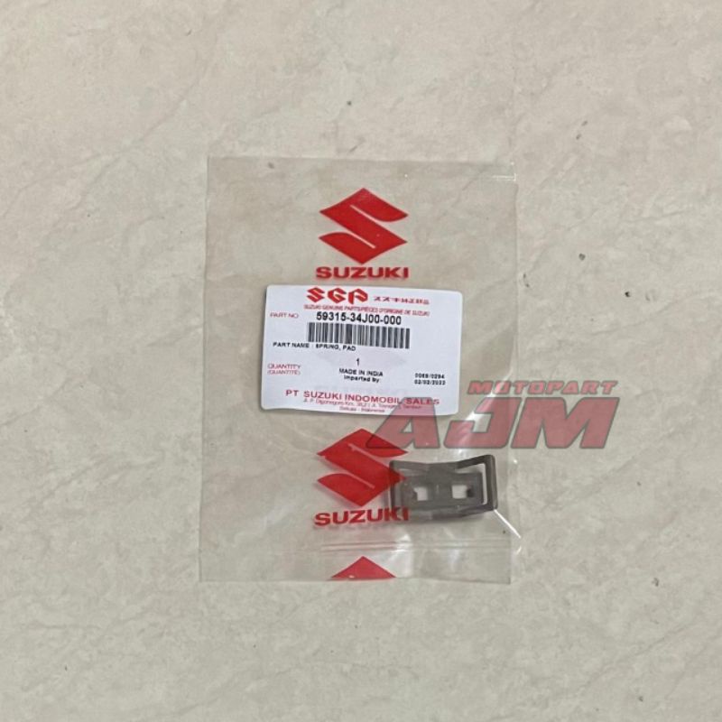 REAR BRAKE PAD RESISTANCE ZINC PLATE SATRIA FU INJECTION RAIDER FI ORIGINAL SGP