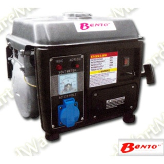 เครื่องปั่นไฟ 0.8KVA bento generator BT-0.8kw-sohol เบนซิน เครื่องปั่นไฟเบนโตเชือกดึง