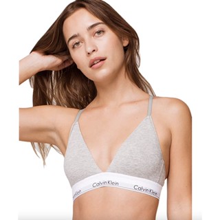 พร้อมส่งในไทย📦Calvin Klein Lightly Lined Triangle Wireless Bralette(Size L)**ของเเท้