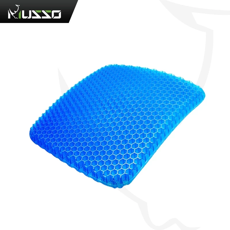 Musso ซิลิโคนน้ำแข็งเจลเบาะรองนั่ง ไข่ Sitter 3D Cooling Grid รังผึ้ง Sitter Back Support Cushion