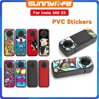 Sunnylife สติกเกอร์ฟิล์ม PVC กันน้ํา กันรอยขีดข่วน ลอกออกได้ สําหรับ Insta360 One X3 Insta360 One X3