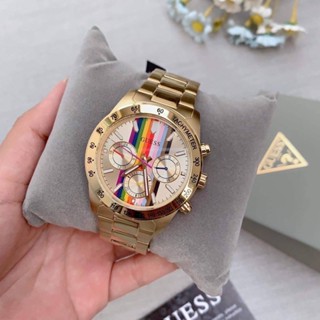 Guess Men Watch GW0434G1 Altitude Rainbow Gold Coloured Wristwatch หายาก