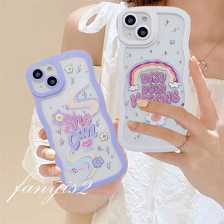 🥳Hot Sale🌈 Huawei Y9 Prime 2019 Y9s Y7A Nova 5T 7i 7 Pro 9 3i 3E 4E Honor 8X Fashion Cute Rainbow Sun Soft TPU Couple Phone Case Dustproof Wavy Edge Case Back Cover