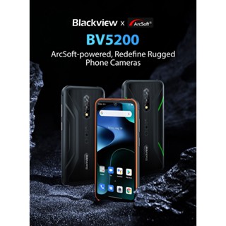 Blackview BV5200 4G Rugged Phone 4GB 32GB 5180mAh Smartphone IP68 Waterproof Android 12 NFC Mobile Phone