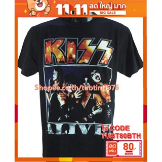 เสื้อวง KISS เสื้อยืดวงดนตรีร็อค เสื้อวินเทจ คิส  KIS861