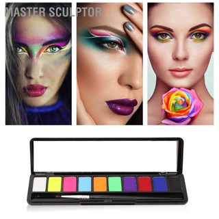 BMaster จานสีน้ํา 10 สี สําหรับแต่งหน้า ปาร์ตี้ฮาโลวีน Diy