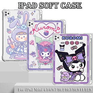 เคส TPU ลายการ์ตูน พร้อมถาดใส่ปากกา สําหรับ iPad 7 8 9GEN 10.2 6th 5th 9.7 Mini 1 2 3 4 5 pro 9.7 Air 4 5 10.9 Pro11 iPad12.9 เคสไอแพด