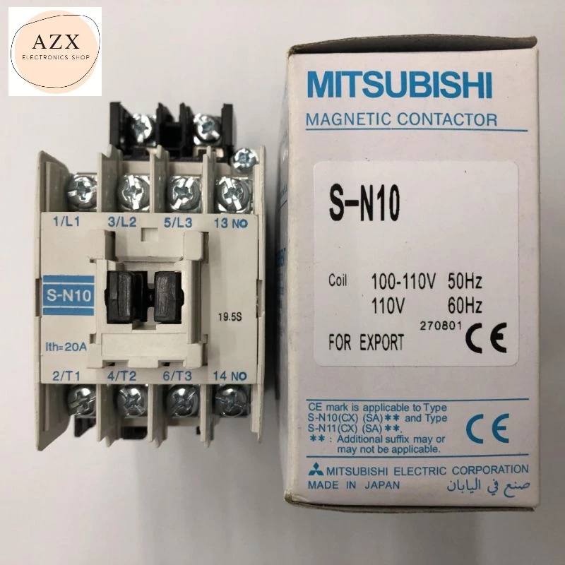 ถุกสุด! MITSUBISHI แมกเนติก คอนแทกเตอร์ S-N10 SN10 Magnetic Contactor Coil AC 24v 110v 220v380V พร้อมส่ง