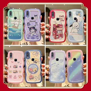 【fashion】เคส vivo y85 เคส vivo v9 เคสโทรศัพท์มือถือแบบใส ลายคลื่นน่ารัก สําหรับ vivo v9 vivo y85