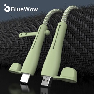 【Just For Android】BlueWow เคสซิลิโคนนิ่ม ป้องกันสายชาร์จ USB เป็น Type-C สําหรับ Android