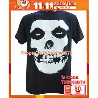 เสื้อวง MISFITS เสื้อยืดแฟชั่นวงดนตรี เสื้อวินเทจ มิสฟิตส์ MIF1318